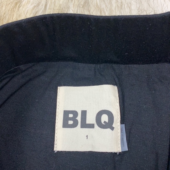 BLQ Black Mini Skirt, Size 1, New without Tags - Picture 9 of 11